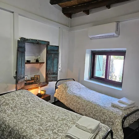 Traditional Adobe House In Evrychou With Cozy Garden And Fireplace!