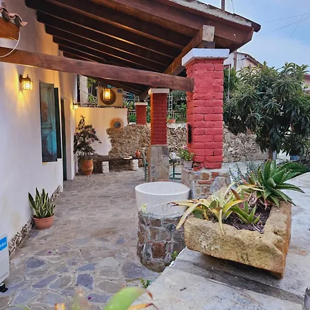 Traditional Adobe House In Evrychou With Cozy Garden And Fireplace! *