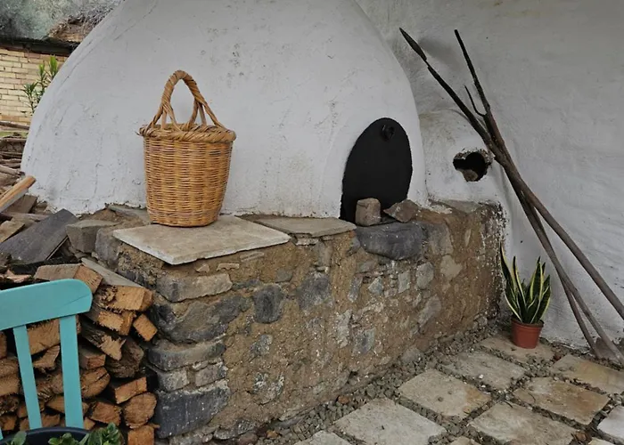 Traditional Adobe House In Evrychou With Cozy Garden And Fireplace!
