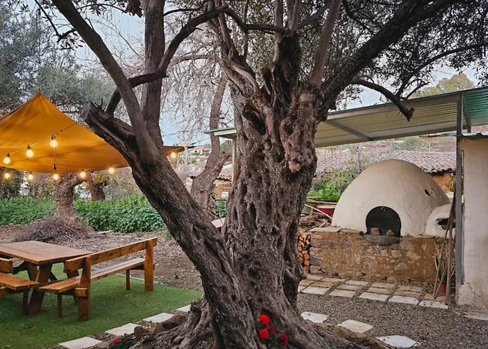 Traditional Adobe House In Evrychou With Cozy Garden And Fireplace! *